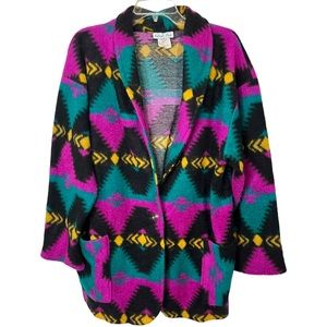 Vintage Village Fair Southwestern Blazer Jacket